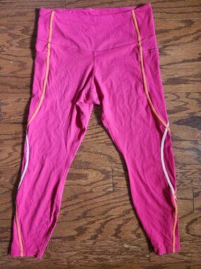 Womens Legging Member's Mark UPF 50+ Sz XL Pink High Rise Athletic Leggings
